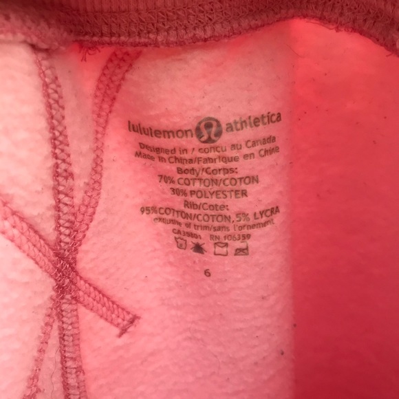 LIKE NEW Lululemon pink wide-leg sweat-pants - Picture 3 of 4